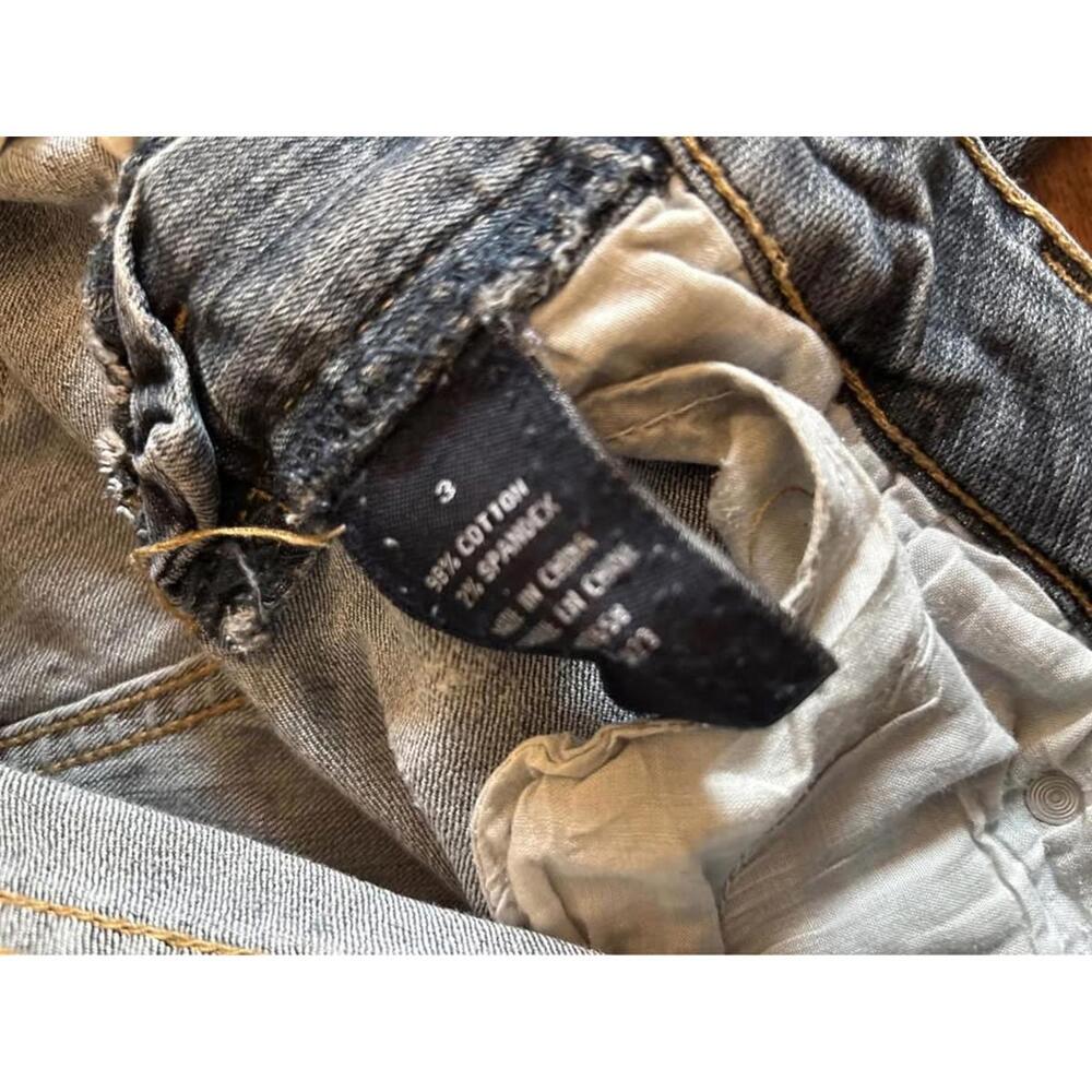 vintage y2k bongo low-rise light wash straight leg jeans β size 3 - Picture 4 of 4